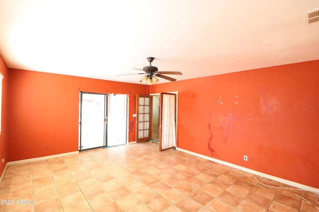36655 N 25th St, Cave Creek, AZ 85331 - unfurnished room featuring baseboards, a ceiling fan, and visible vents