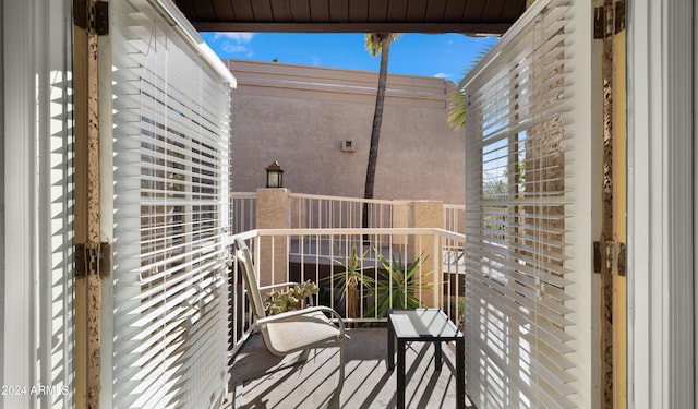 view of balcony