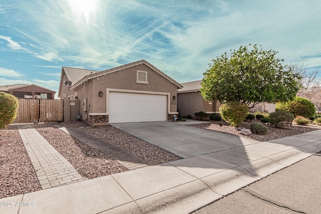 view of front of home featuring a garage