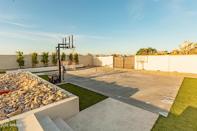 10918 W Dove Roost Rd, Queen Creek, AZ 85144 - fenced backyard with basketball court
