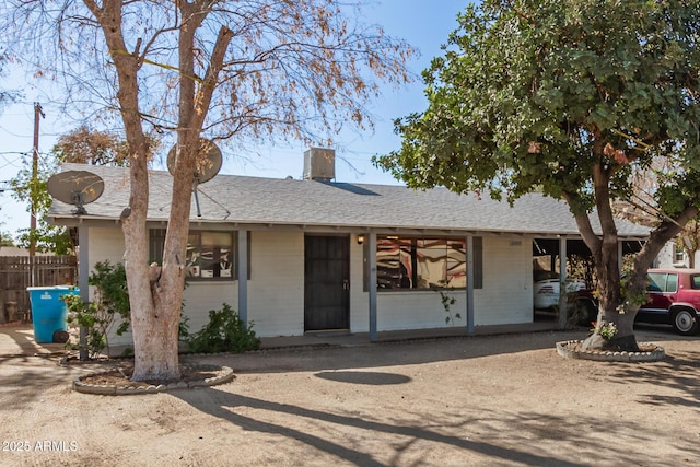 view of front of house