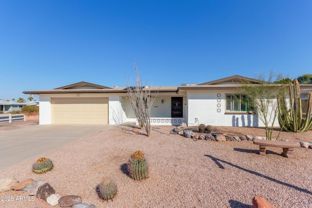 ranch-style house with a garage