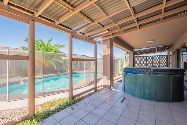 10305 E Dragoon Ave, Mesa, AZ 85208 - fenced backyard with a hot tub and a patio