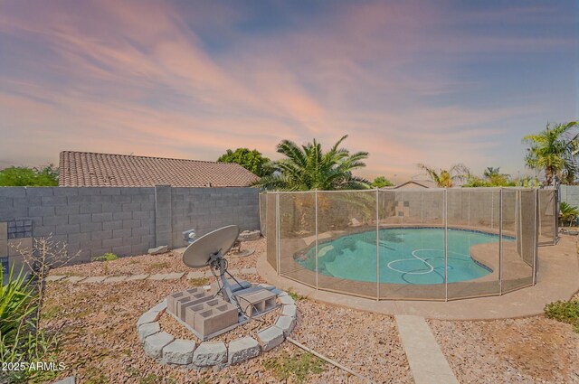 10305 E Dragoon Ave, Mesa, AZ 85208 - view of swimming pool featuring a fenced backyard