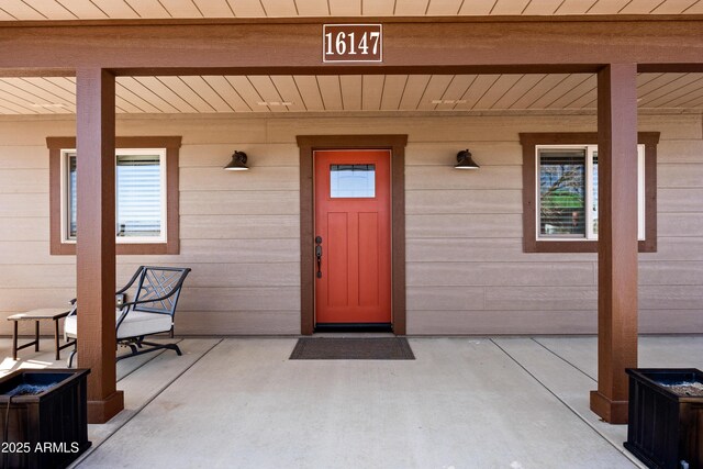 16147 W Apache Way, Peeples Valley, AZ 86332 - view of doorway to property