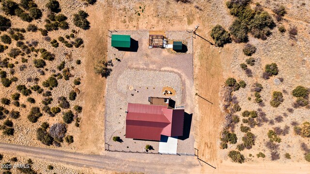 16147 W Apache Way, Peeples Valley, AZ 86332 - birds eye view of property featuring view of desert
