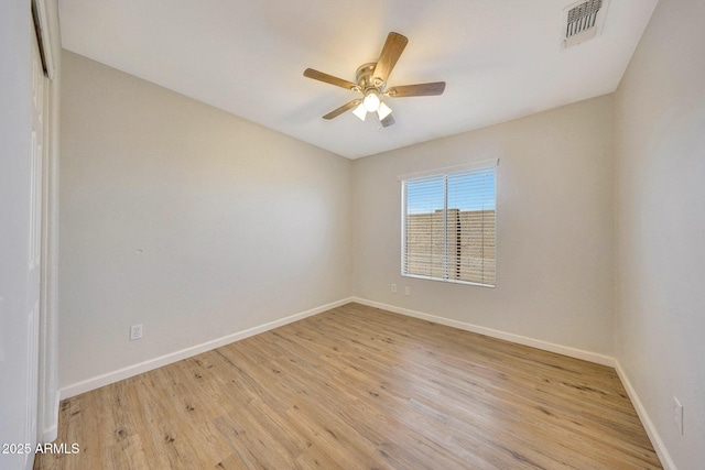 166 W Merrill Ct, Gilbert, AZ 85233 - empty room featuring ceiling fan and light wood finished floors