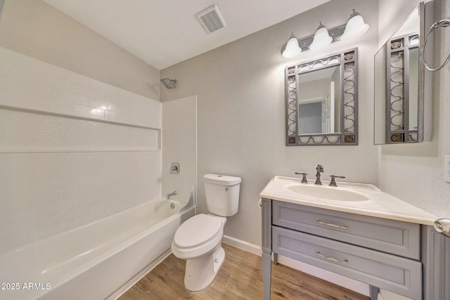 166 W Merrill Ct, Gilbert, AZ 85233 - full bathroom featuring wood finished floors, vanity, and bathtub / shower combination