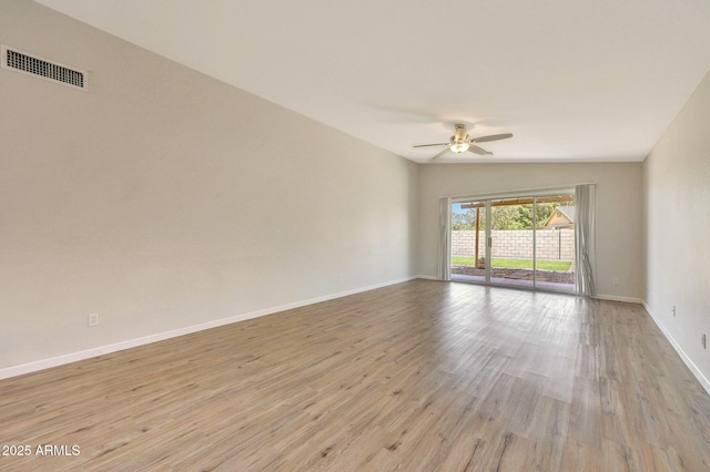 166 W Merrill Ct, Gilbert, AZ 85233 - spare room with light wood-type flooring and a ceiling fan