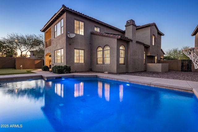 3737 E Donald Dr, Phoenix, AZ 85050 - view of swimming pool featuring a fenced in pool and fence