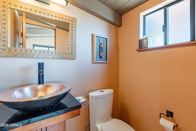 bathroom featuring sink and toilet