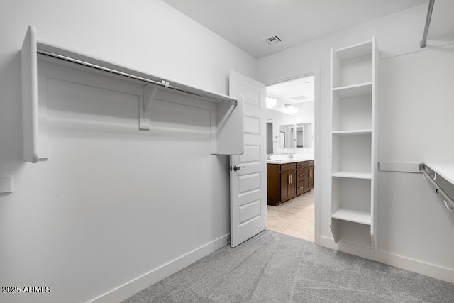 12219 W Caraveo Pl, Peoria, AZ 85383 - spacious closet featuring light colored carpet and a sink