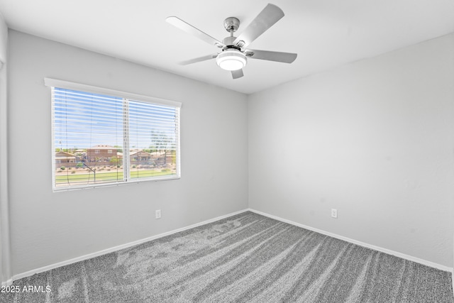 11215 W Heatherbrae Dr, Phoenix, AZ 85037 - unfurnished room featuring carpet flooring, ceiling fan, and baseboards