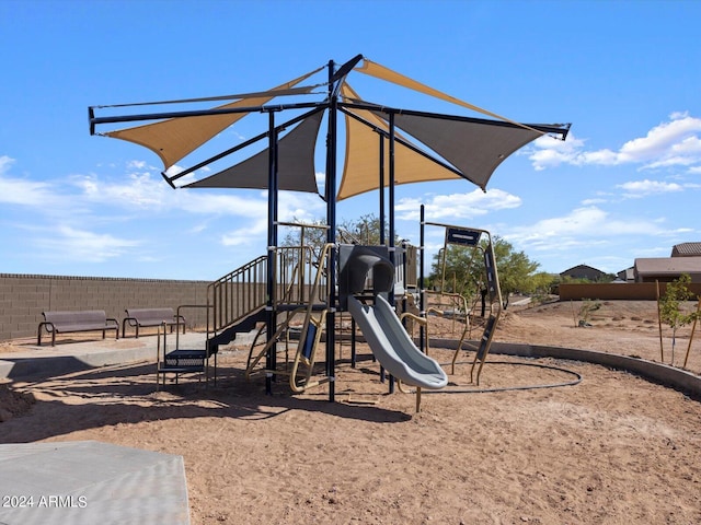 view of communal playground