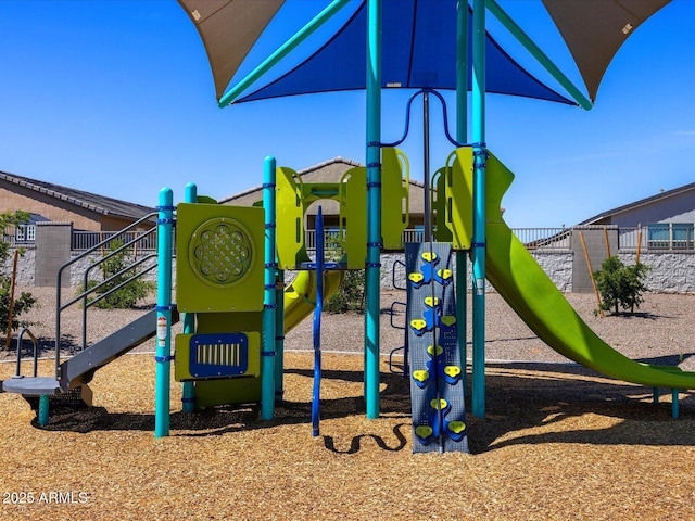 view of community jungle gym