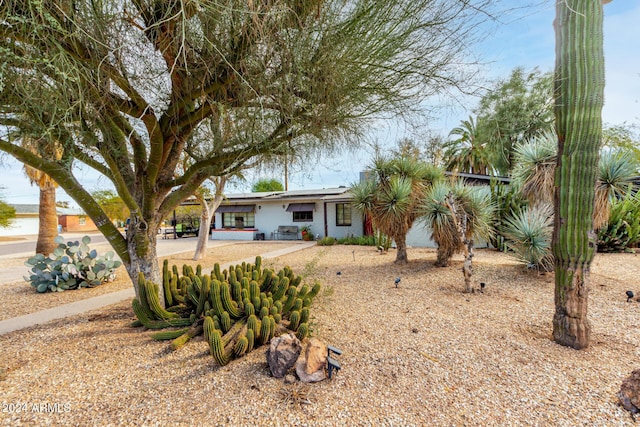 view of rear view of property