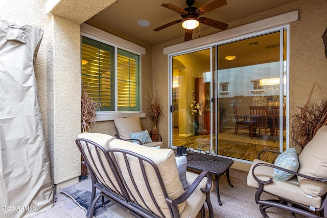 4519 N 29th Way, Phoenix, AZ 85016 - view of patio / terrace featuring ceiling fan