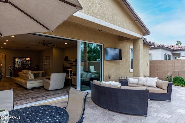 4519 N 29th Way, Phoenix, AZ 85016 - view of patio / terrace featuring an outdoor living space