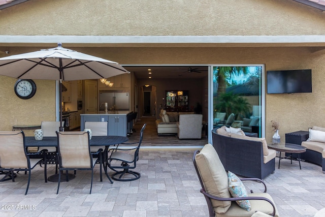 4519 N 29th Way, Phoenix, AZ 85016 - view of patio / terrace featuring outdoor lounge area and outdoor dining space