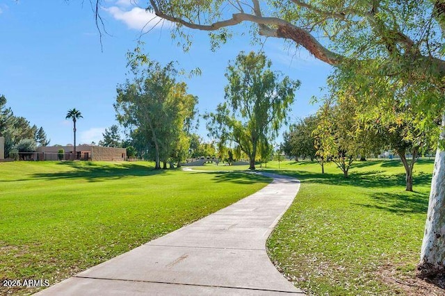 surrounding community featuring a yard