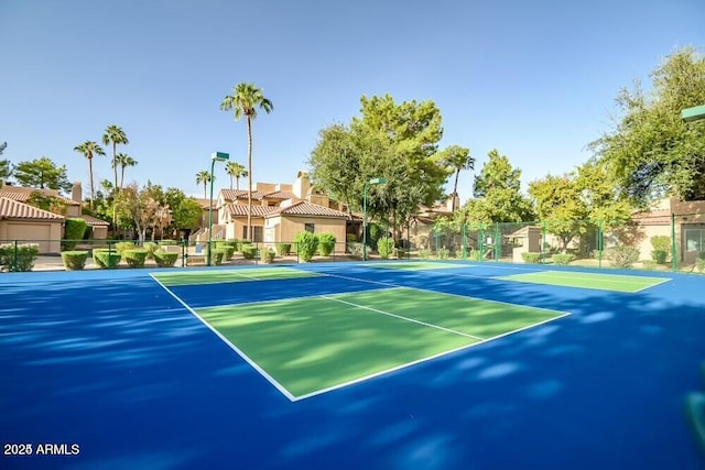 view of tennis court