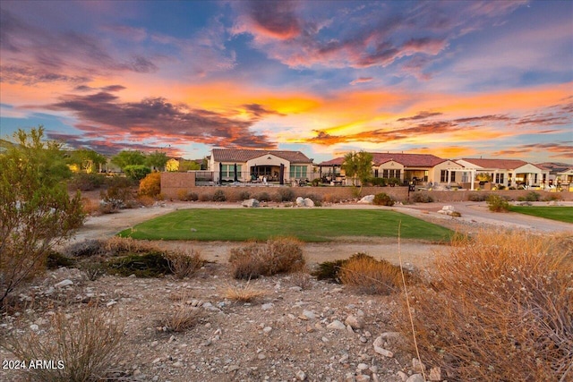 exterior space featuring a yard