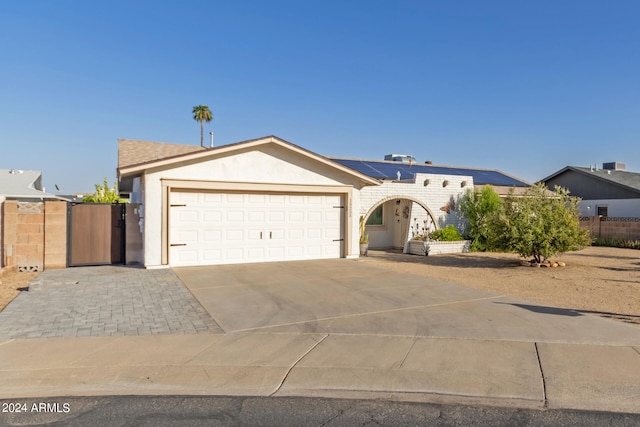 ranch-style house with a garage