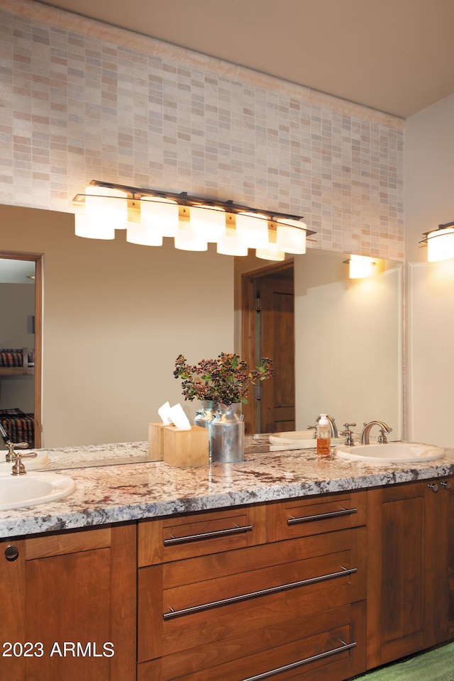 bathroom with vanity