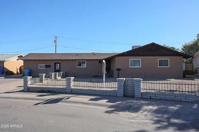 view of ranch-style home