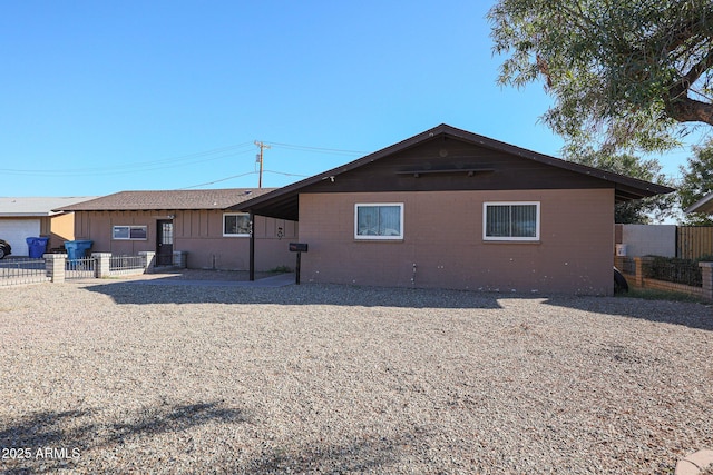 view of back of property