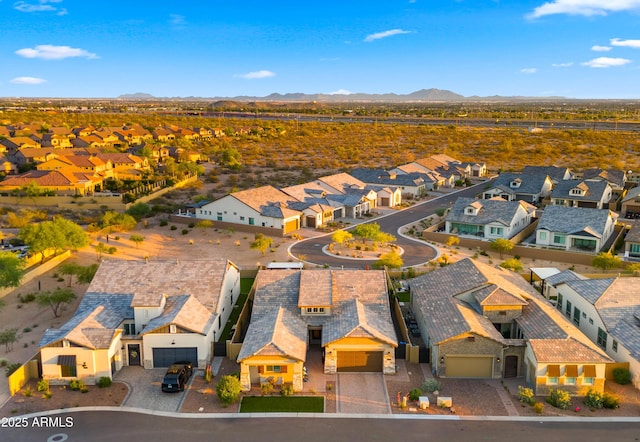 8149 E Jaeger St, Mesa, AZ 85207 - aerial view of residential area featuring mountains