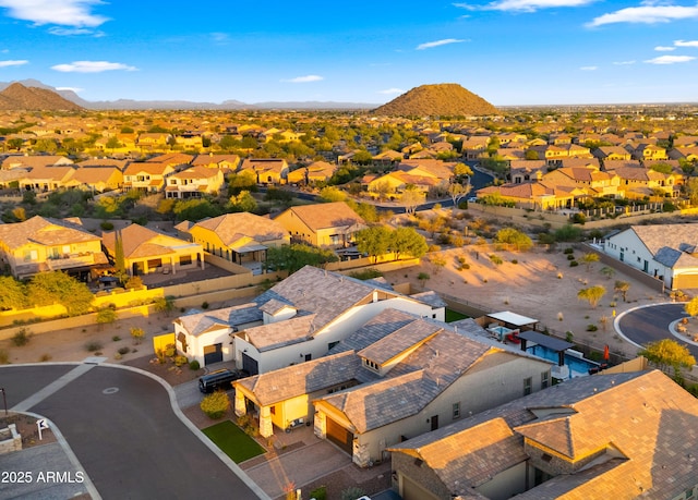 8149 E Jaeger St, Mesa, AZ 85207 - aerial perspective of suburban area featuring a mountain backdrop