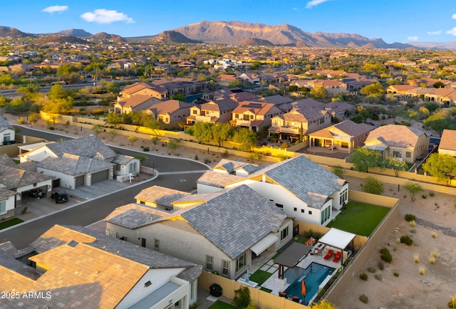 8149 E Jaeger St, Mesa, AZ 85207 - aerial perspective of suburban area with a mountainous background