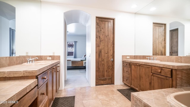 bathroom with vanity