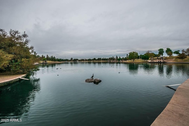 property view of water