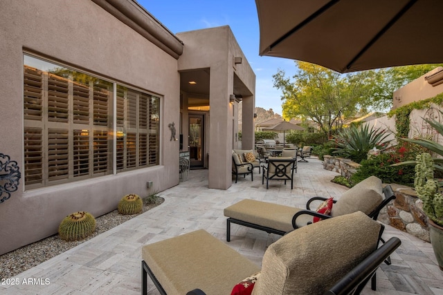 view of patio / terrace featuring outdoor dining space