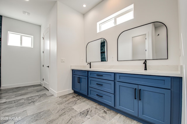 bathroom with vanity