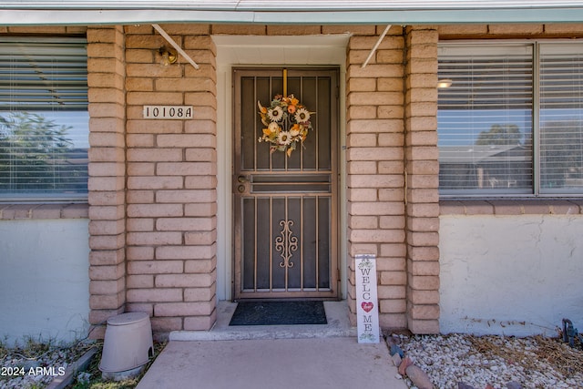 view of entrance to property