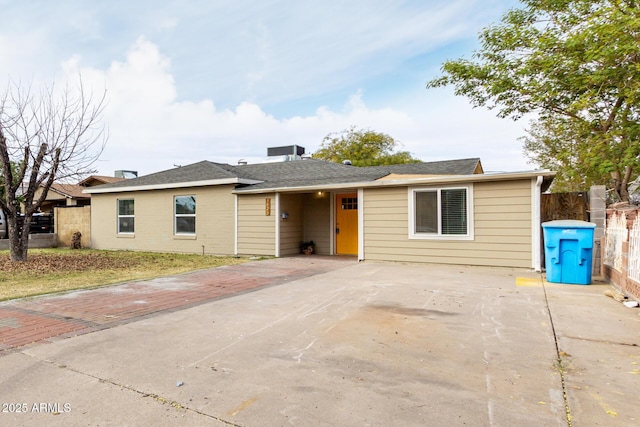 view of ranch-style house