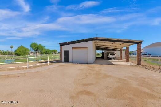 22351 S Sossaman Rd, Queen Creek, AZ 85142 - view of outdoor structure featuring fence and an outbuilding