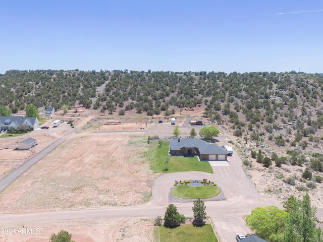 drone / aerial view featuring a rural view