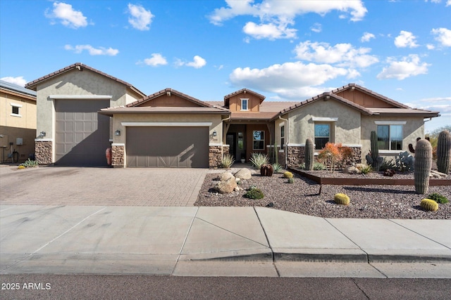 view of front of house featuring a garage