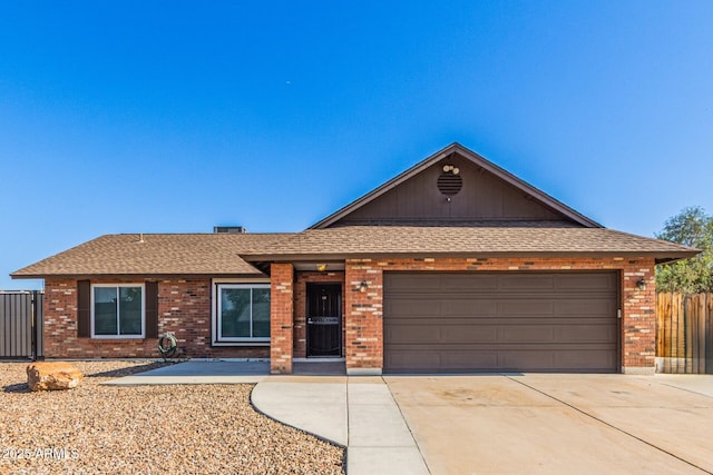 4845 W Evans Dr, Glendale, AZ 85306 - ranch-style home with brick siding, driveway, and a shingled roof