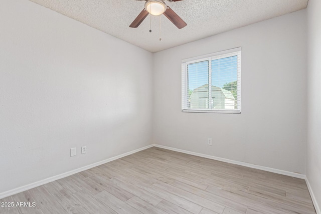 4845 W Evans Dr, Glendale, AZ 85306 - empty room featuring light wood-style flooring, a textured ceiling, and ceiling fan