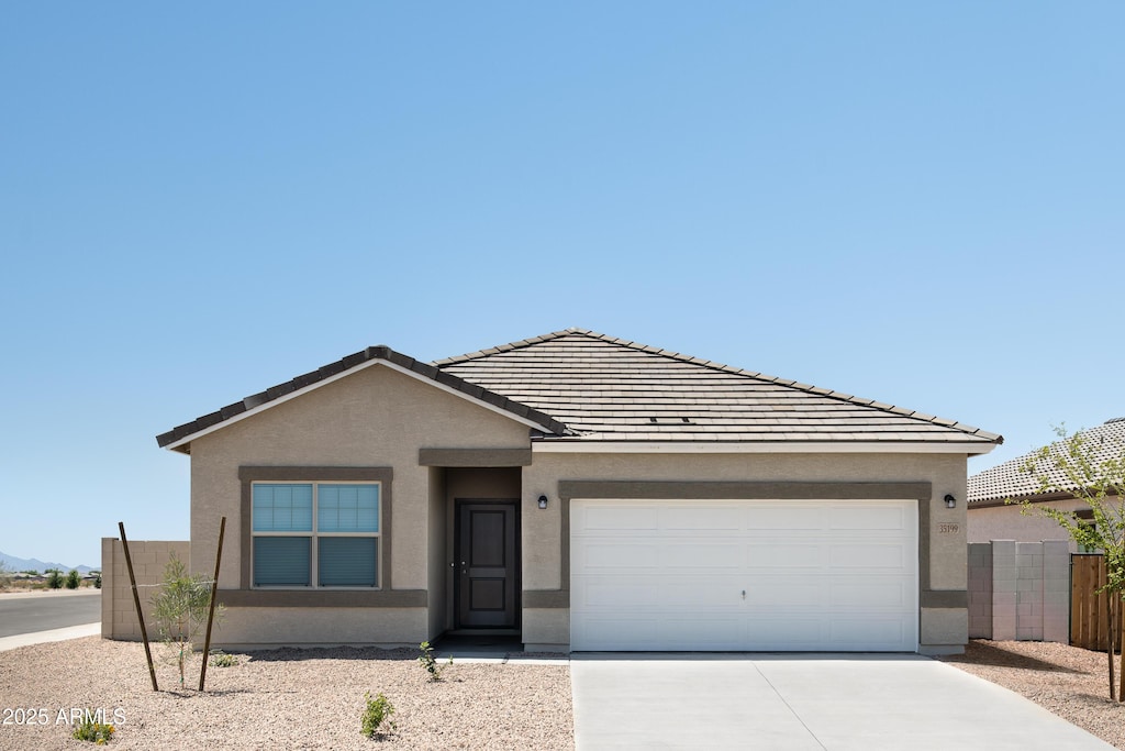 ranch-style house with a garage