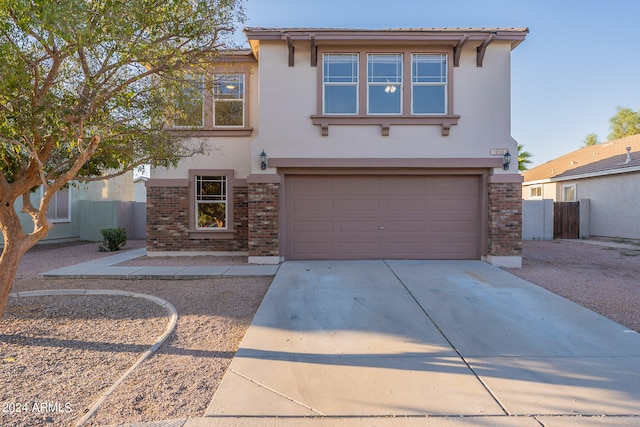 view of front of house featuring a garage