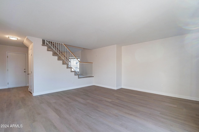 interior space featuring hardwood / wood-style flooring