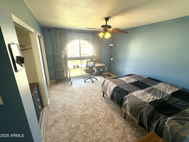 bedroom with carpet