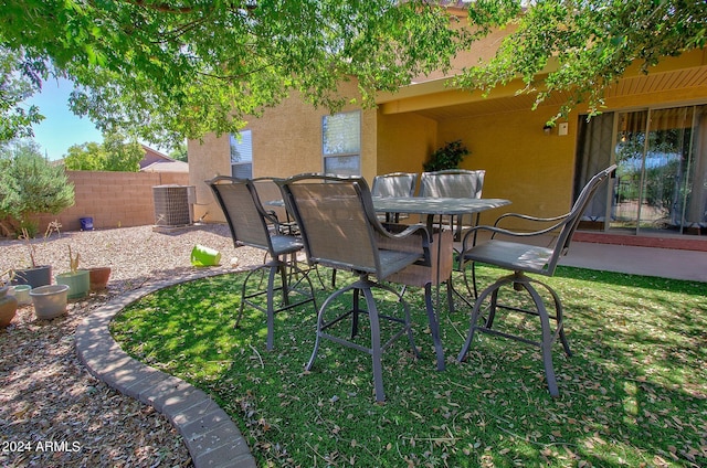 view of patio with cooling unit