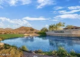 property view of water with a mountain view